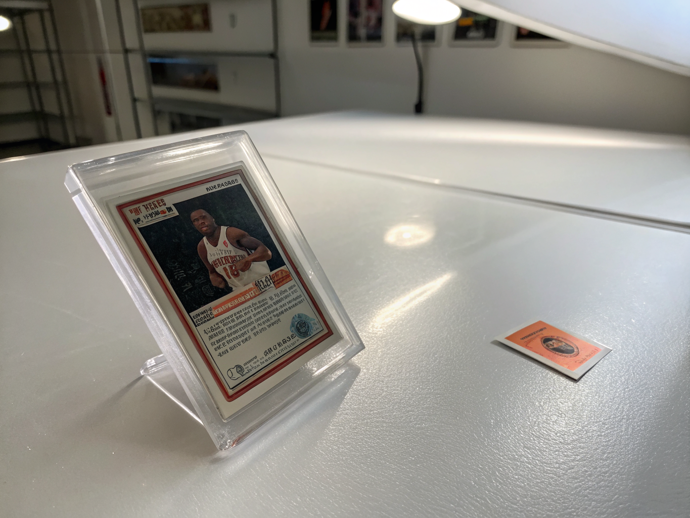 High value graded trading cards and rare collectible slabs in archival vault lighting